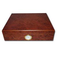 Classic - Dark Burl - Desk Top Humidor - 20 Cigars Capacity